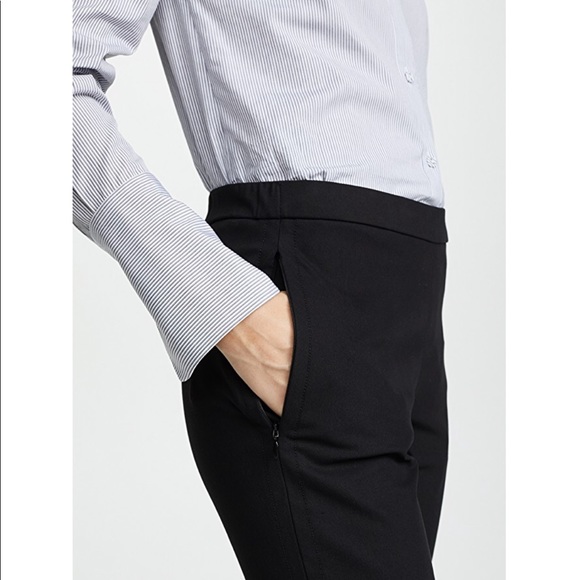New! THEORY Linen Black Pants - Picture 2 of 7